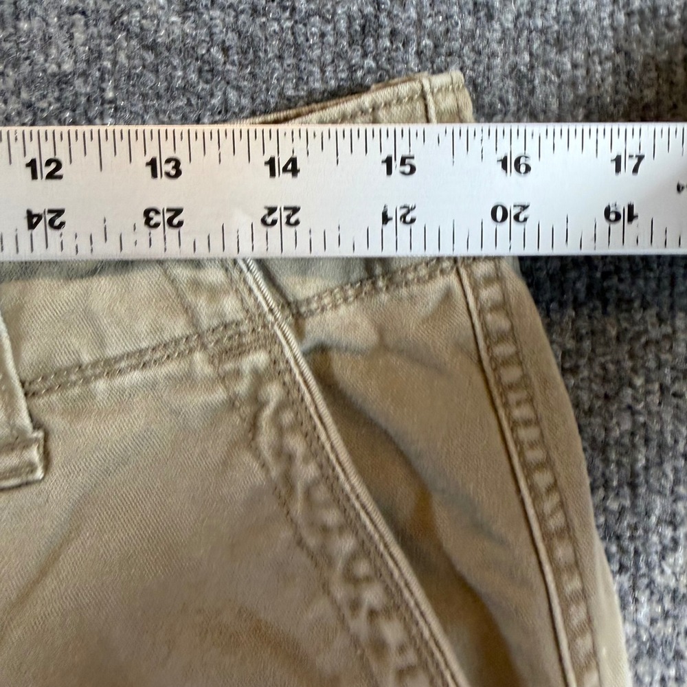 Old Navy Mens Vintage Khaki Shorts Tan Cotton Size 31 Gorpcore Dadcore Y2K - Picture 4 of 6